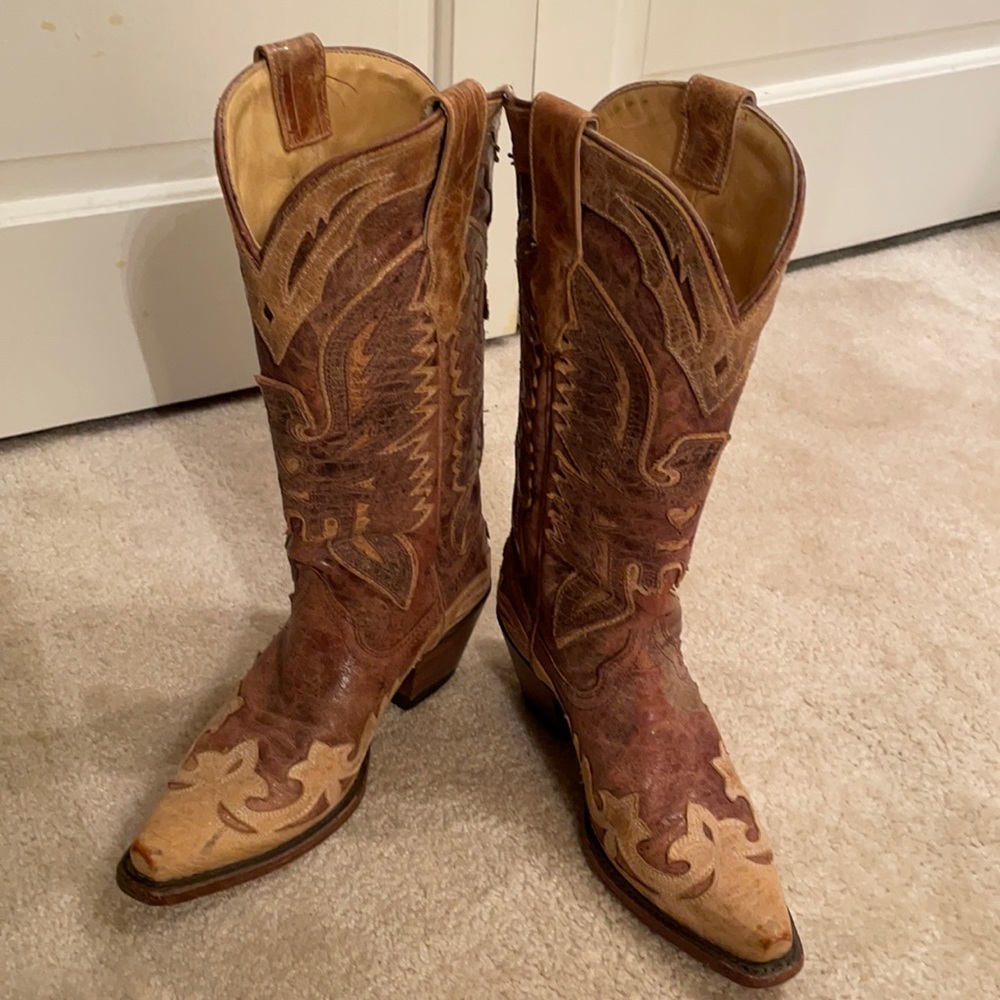 Corral Leather Brown Cowboy Boots
